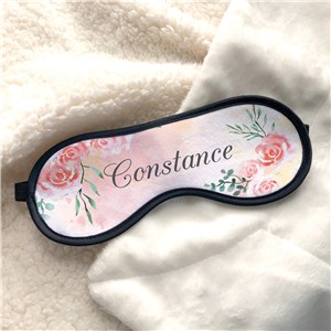 Personalized Eye Mask | Floral Pattern Sleep Mask